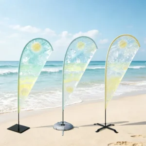 European Style Beach Flag Banner for Summer Festival