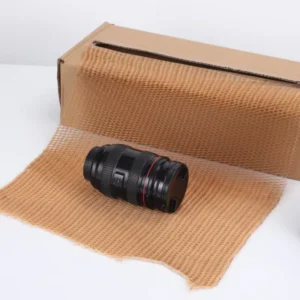 Expandable Honeycomb Paper Roll Sleeve 3D Cylindrical Cushioning Wrap for Wine & Beverage Bottles