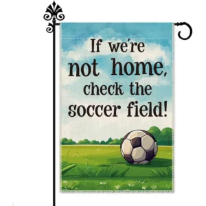 F06 Football Garden Flag, Double-Sided Sublimation Printed Polyester Yard Banner