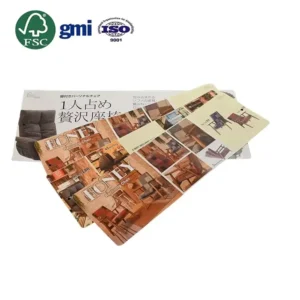 FSC GMI Certified Custom Coated Paper Cardboard Offset Printed Varnished Brochure Pamphlet