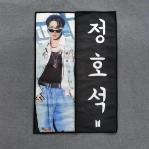 Fabric Cheering Slogan Banner Custom Print Kpop Slogan Banner Towel