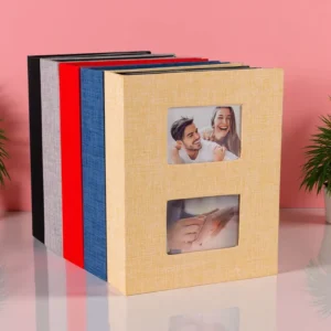 Fabric Linen Wedding Photo Album, 6 Inch, 200 Sheets, 6×4 Picture Album, Family Party Graduation, Custom