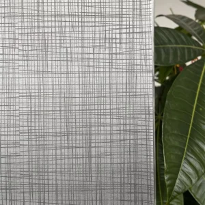 Fabric Pattern PVC Glass Film Wire Inserted Frosted Window Sticker Light Translucent Non Transparent Bathroom Apartment