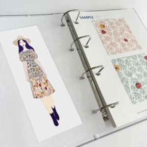 Fabric Swatch Catalog Book Digital Printing Card with Document Holder