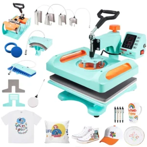 Factory 11 in 1 Combo Heat Press Sublimation Printing Machine 29×38 for T-Shirts Mug Plate Cap Shoe Pen Heat Transfer