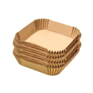 Factory 50/100pcs Round or Square Air Fryer Disposable Paper Liners Oil-Absorbing Waterproof