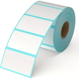 Factory 50x25mm (2×1 Inch) Waterproof Oil-Proof Scratch-Off Barcode Thermal Label Paper