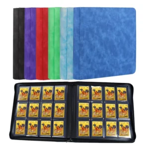 Factory 9 Pocket TopLoader Card Binder PU Leather Album 360 Card Capacity for Sports Cards TCG and Collectible Cards