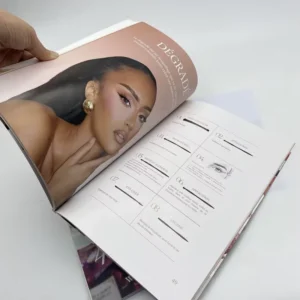 Factory Brochure Printing Full Color Perfect Bound Booklet Custom Catalogue Saddle Stitch Magazine Book Printing
