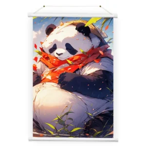 Factory Cartoon Printed Custom Canvas Hanging Banner Wall Art, Modern Style