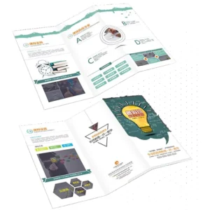 Factory Custom 4-Fold Catalog, Flyer, Leaflet and Brochure Printing