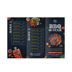 Factory Custom A4 A5 A6 Flyer Printing For Food Leaflet