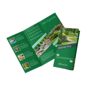 Factory Custom A4 Brochure Leaflet, Offset Printed, Art and Coated Paper, Film Laminated, Folded