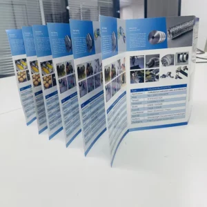 Factory Custom A4 Leaflet Offset Printing Foil Flyers Booklet Brochure Cardboard Catalogue