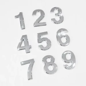 Factory Custom ABS Plastic Chrome 3D 4WD Car Letter Emblem Stickers