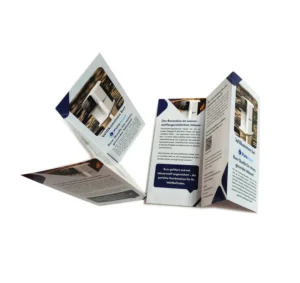 Factory Custom Accordion Fold CMYK Printed Art Paper Flyer Booklet Menu Catalog Leaflet