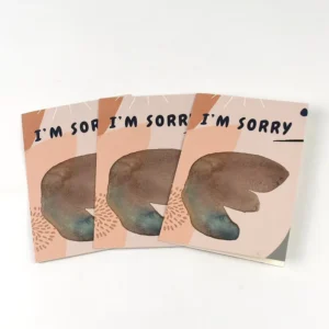 Factory Custom Apology Note Letter Brochure, Full-Color Art Paper Printing, Print on Demand, MOQ 1000PCS