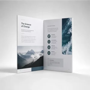 Factory Custom Catalogue/Catalog Printing Saddle-Stitched Booklet Service