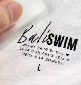 Factory Custom Clothing Brand Neck Heat Transfer Size Label for Men’s T-Shirts