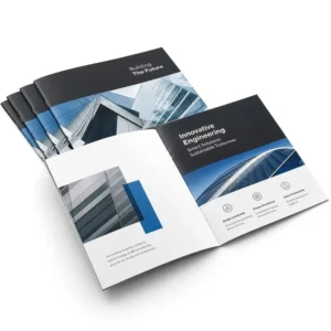 Factory Custom Coated Paper Brochure Printing Business Product Catalogue Pamphlet