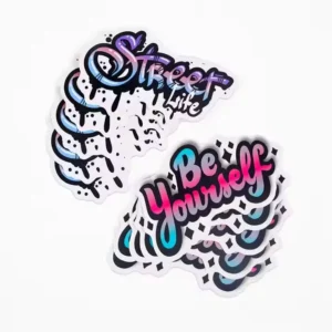 Factory Custom Design Eco Friendly Waterproof Removable Self Adhesive Vinyl Car Stickers Cartoon Pattern Die Cut Gloss