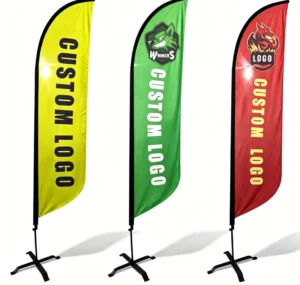 Factory Custom Feather Flag Banner for Personalized Outdoor Advertising