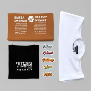 Factory Custom Heat Transfer Designs Ready-to-Press Logo Iron-On Garment Transfers