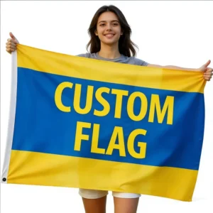 Factory Custom Logo Outdoor Large Double-Sided 3 x 5 Polyester Wall Flag Banner