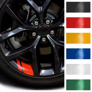 Factory Custom Logo Reflective Car Wheel Rim Decals Hash Vinyl Stripes Safety Decoration Stickers for 18″-21″ Wheels