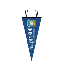 Factory Custom Logo Thermal Transfer Printed Nylon Sports Felt Pennant Flags and Banners