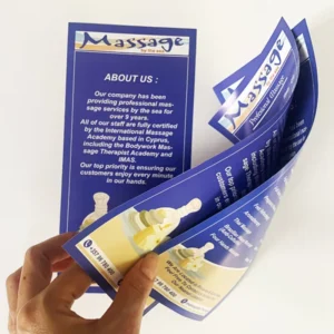 Factory Custom Offset Paper Business Flyer with CMYK Printing and Film Lamination