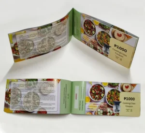 Factory Custom Offset Printed Brochure Flyer Mini Booklet Menu Catalog