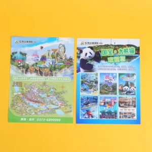 Factory Custom Size Paper Personal Flyer Leaflet Printing Service Cardboard Offset Paper
