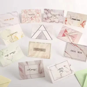 Factory Custom Thank You Card Printed for Birthday Gift Decoration Greeting Card