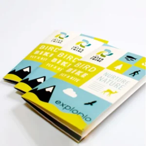 Factory Custom logo Folded Brochure Catelogue Leaflet Magazine Printing Promotion Printable Leaflet Flyer