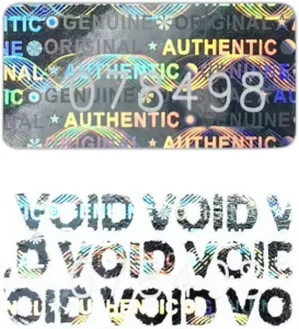 Factory Customised Scratch-Resistant Anti-Counterfeiting Hologram Security Labels