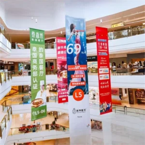 Factory Customized Graduation Double-Sided Polyester Banners Hanging Curtains and Flags