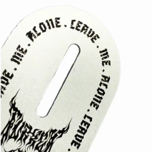 Factory-Customized Metal Nameplates with Black Aluminum Oxide Printing Effect