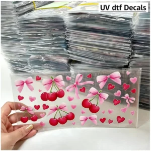 Factory Customized Multiple Sizes UV Transfer Stickers UV DTF Wraps for Cups and Packaging