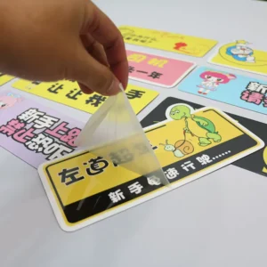 Factory Customized Promotional Magnetic Logo Stickers