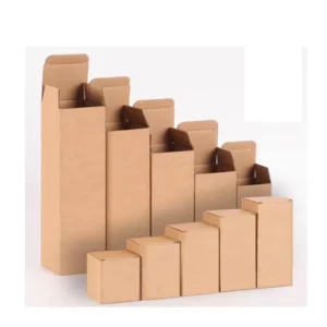 Factory Customized Small Kraft Paper and White Cardboard Box with Matte Lamination and Embossing