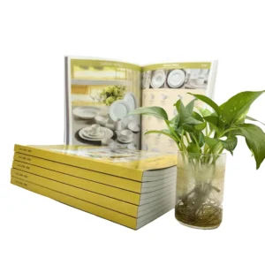 Factory Customized Softcover Magazine Perfect Binding Offset Printing Cardboard Film Lamination Catalog Brochure