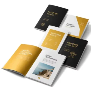 Factory Digital Printing Passport Size Booklet Custom Mini Size Paper Printing