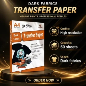 Factory Direct A4 Light Color Laser Transfer Paper for DIY T-Shirt Printing Compatible with Laser Printers
