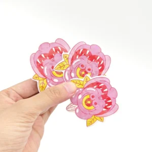 Factory Direct Cartoon Die-Cut Waterproof Vinyl PVC Stickers, 4-Color Custom Logo