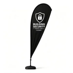 Factory Direct Custom Advertising Wind Banner with Fiberglass Flagpole, Heat Transfer Printed