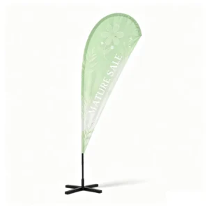 Factory Direct Custom Feather Flag Banner with Fiberglass Flagpole