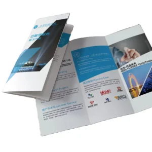Factory Direct Custom High Quality Offset Printed Leaflet Flyer with Film Lamination Brochure Booklet