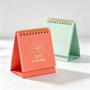 Factory Direct Custom Printed Paper Desk Calendar Cute Mini Monthly Planner for Kids School Gift