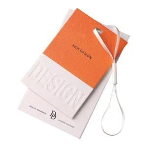 Factory Direct Eco-Friendly Paper Clothing Hanging Labels and Name Tags with Custom Logo